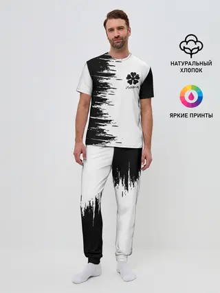 Мужская пижама с брюками / Чёрный клевер,