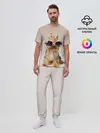 Мужская пижама с брюками / собака в очках