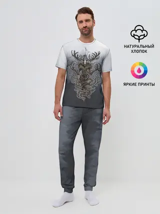 Мужская пижама с брюками / Леший