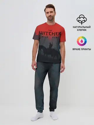 Мужская пижама с брюками / На плотве | Ведьмак