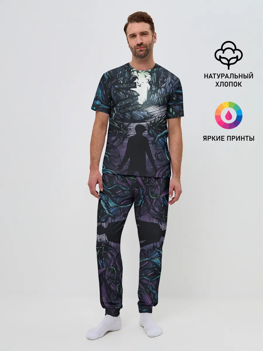 Мужская пижама с брюками / Мистический Лес