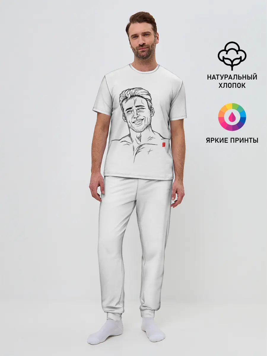 Мужская пижама с брюками / Aniki