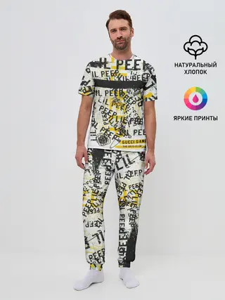 Мужская пижама с брюками / LIL PEEP Vintage Graffiti Wall