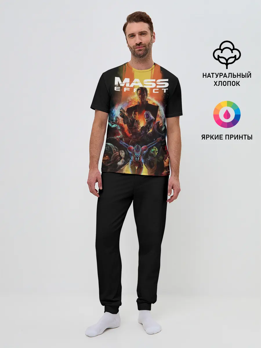 Мужская пижама с брюками / mass effect