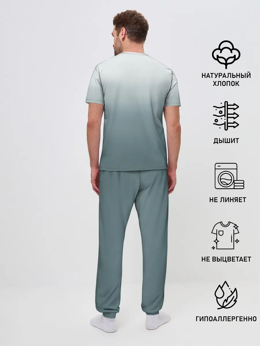 Мужская пижама с брюками / Crow