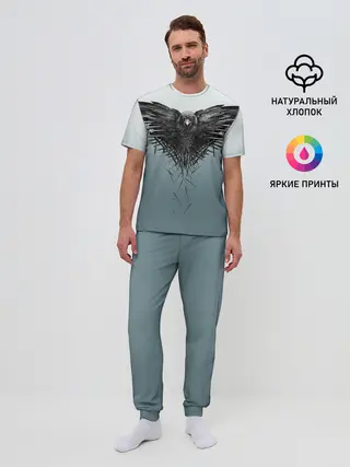 Мужская пижама с брюками / Crow