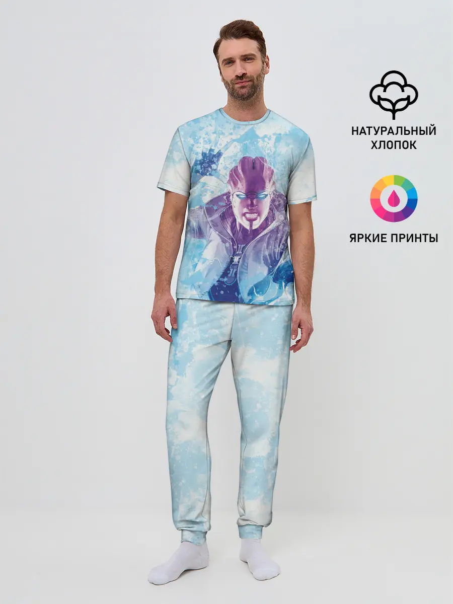 Мужская пижама с брюками / масс эффект