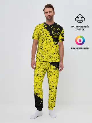 Мужская пижама с брюками / NIRVANA / НИРВАНА