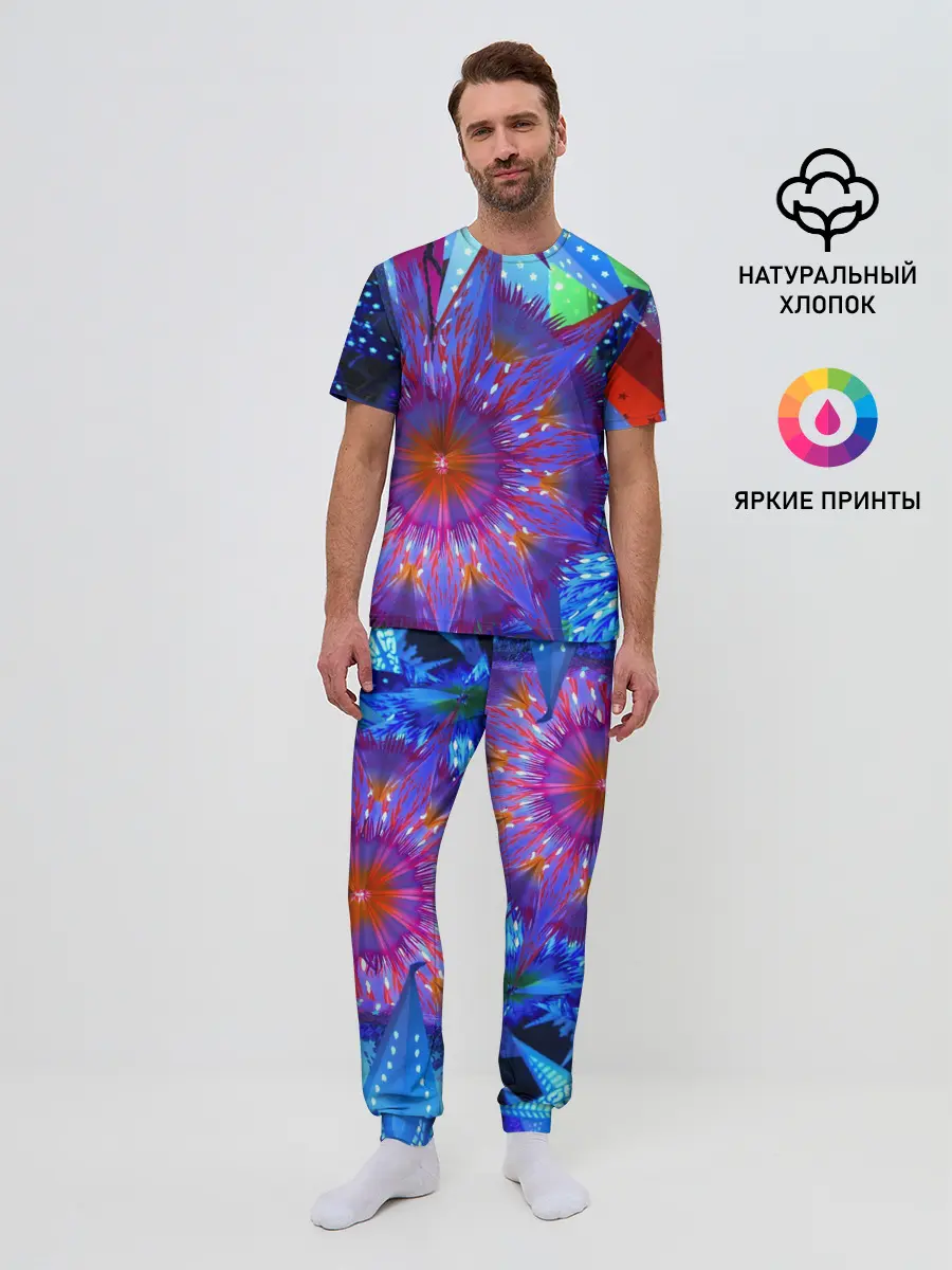 Мужская пижама с брюками / Иллюзия