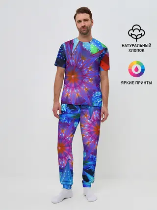 Мужская пижама с брюками / Иллюзия