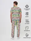 Мужская пижама с брюками / Музыкальные Ноты