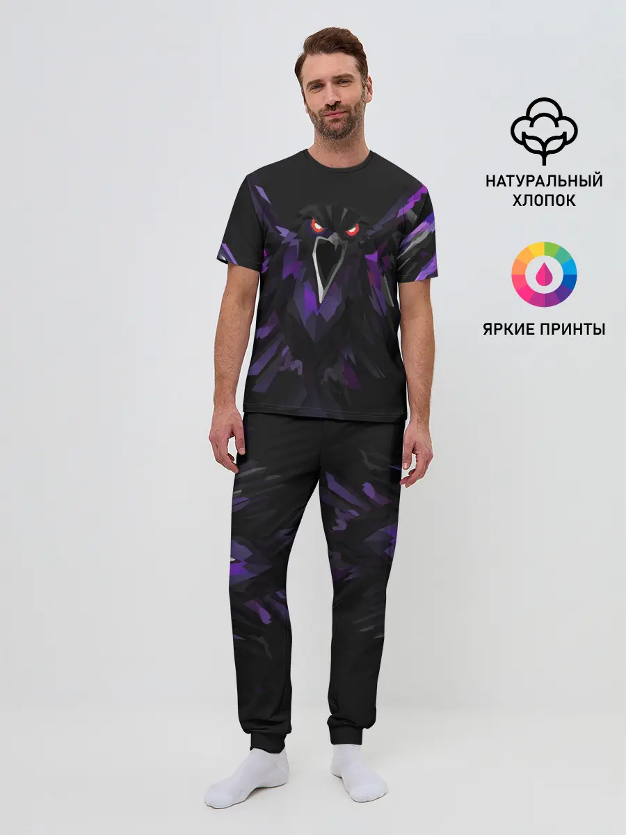 Мужская пижама с брюками / Ястреб