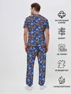 Мужская пижама с брюками / Весна, но все еще снежная.