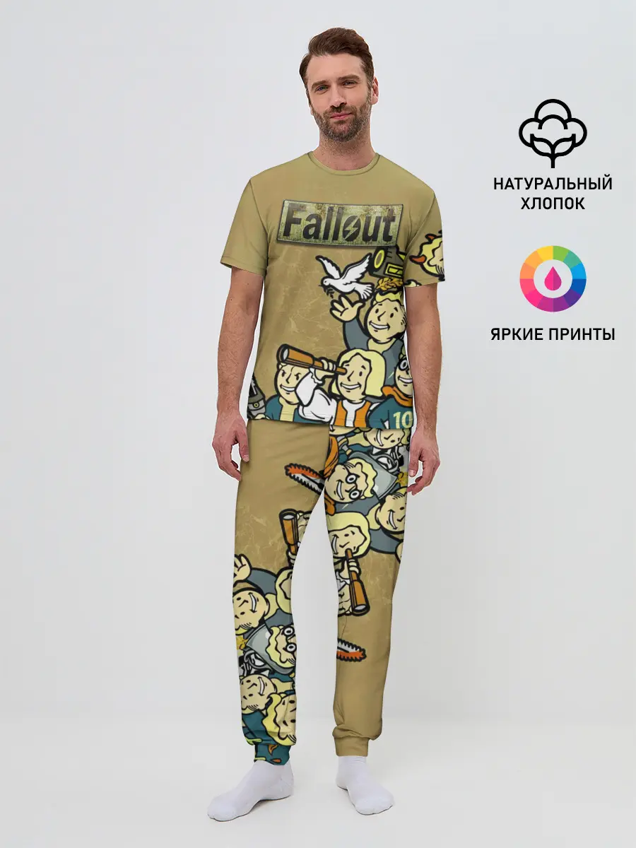 Мужская пижама с брюками / Волтбои