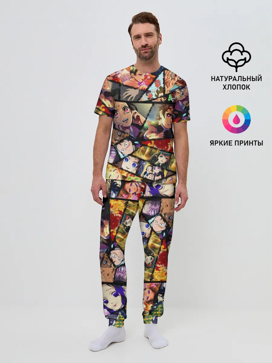 Мужская пижама с брюками / КЛИНОК РАССЕКАЮЩИЙ ДЕМОНОВ