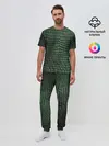 Мужская пижама с брюками / Кожа Крокодила