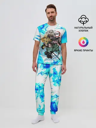 Мужская пижама с брюками / КЛИНОК РАССЕКАЮЩИЙ ДЕМОНОВ