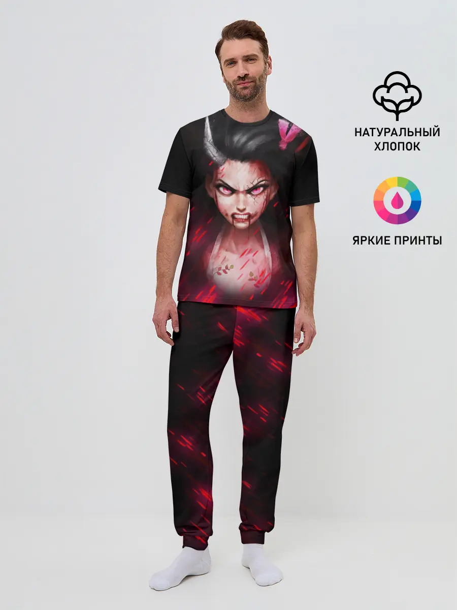 Мужская пижама с брюками / Незуко демон