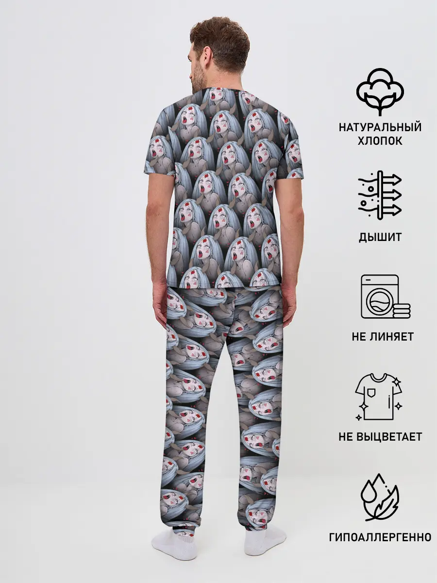 Мужская пижама с брюками / Kaguya Ahegao