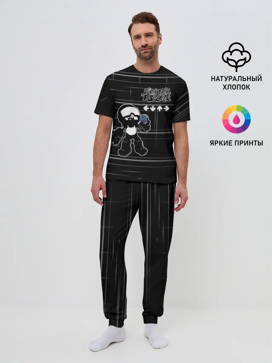 Мужская пижама с брюками / tankmen friday night funkin
