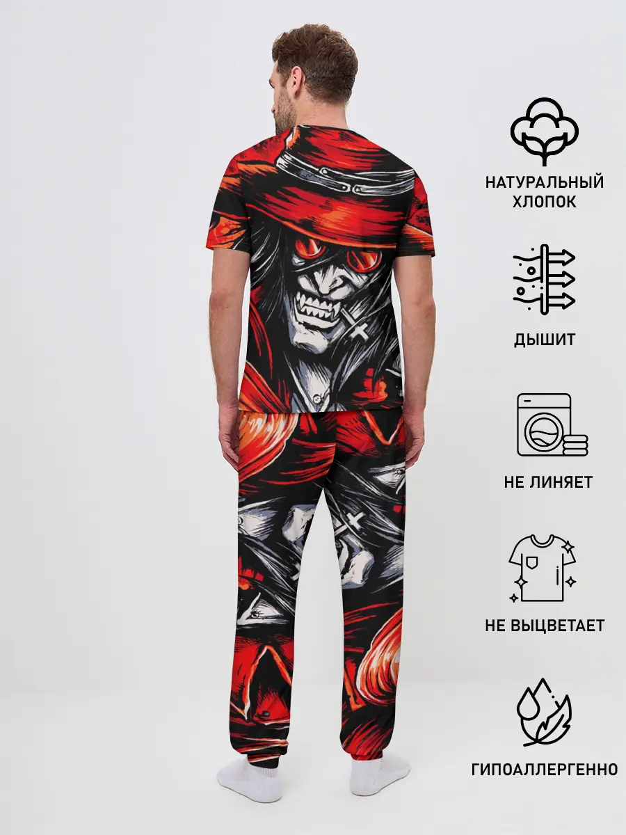 Мужская пижама с брюками / ALUCARD IN RED