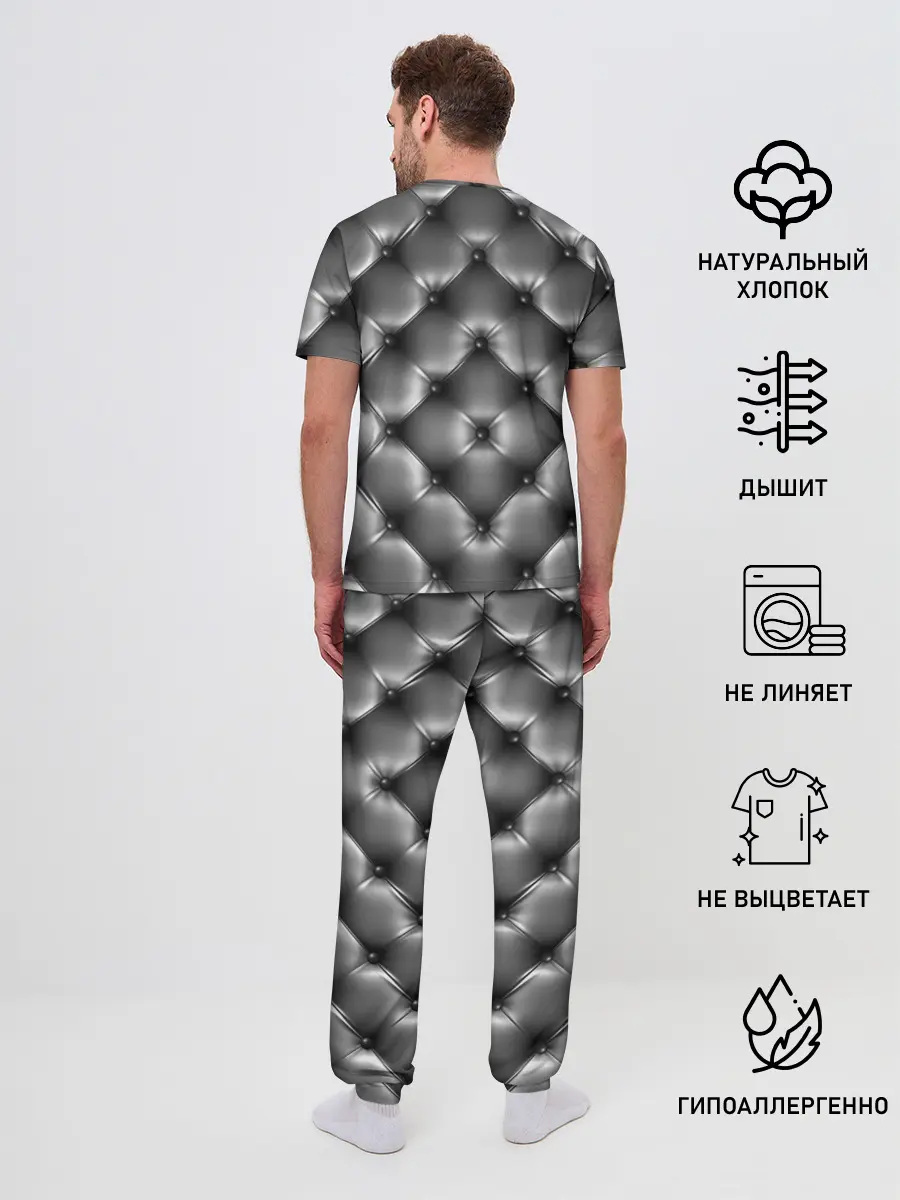 Мужская пижама с брюками / Мебельная Обшивка