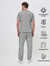 Мужская пижама с брюками / Велосипедная цепь