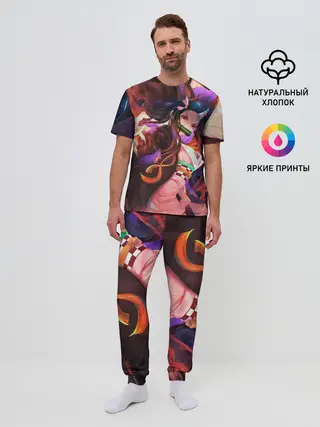 Мужская пижама с брюками / Незуко рог