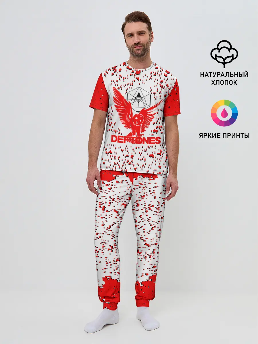 Мужская пижама с брюками / deftones
