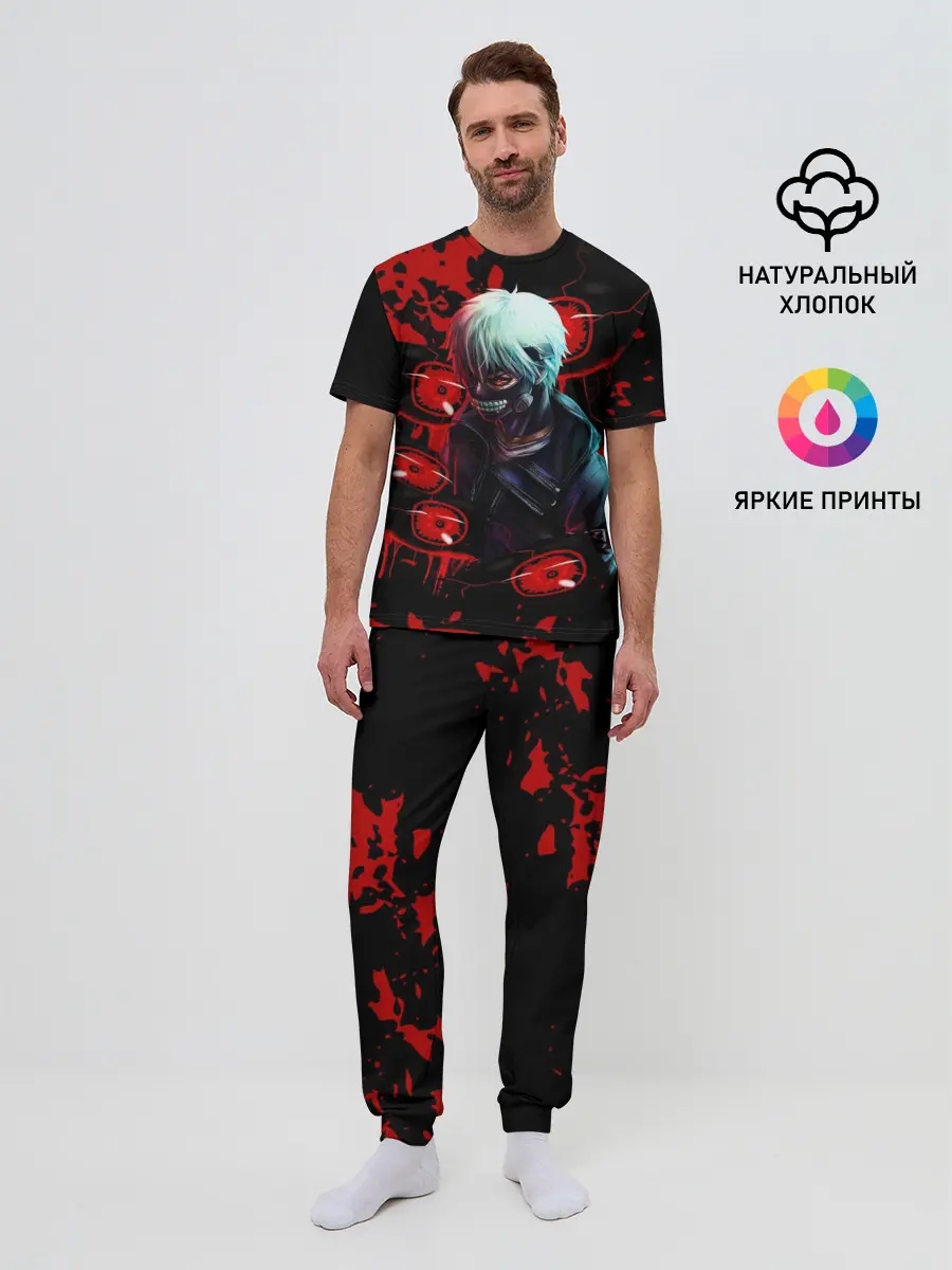 Мужская пижама с брюками / Kaneki | Токийский Гуль