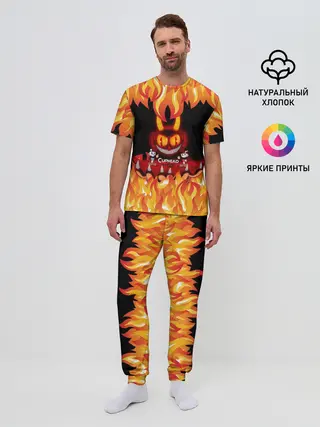 Мужская пижама с брюками / CUPHEAD | DEVIL