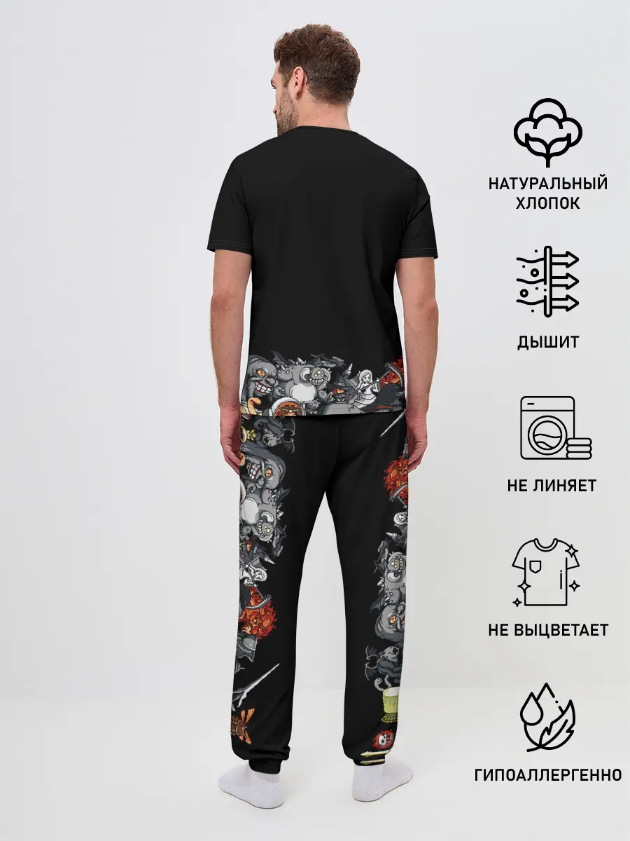 Мужская пижама с брюками / 8bit Dark Souls