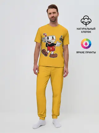 Мужская пижама с брюками / CUPHEAD | КАПХЕД