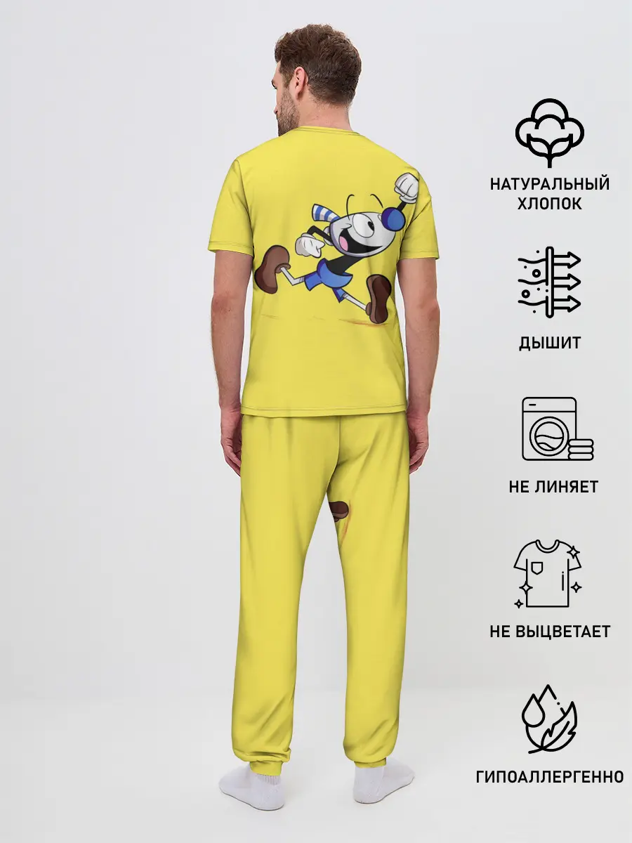 Мужская пижама с брюками / CUPHEAD|