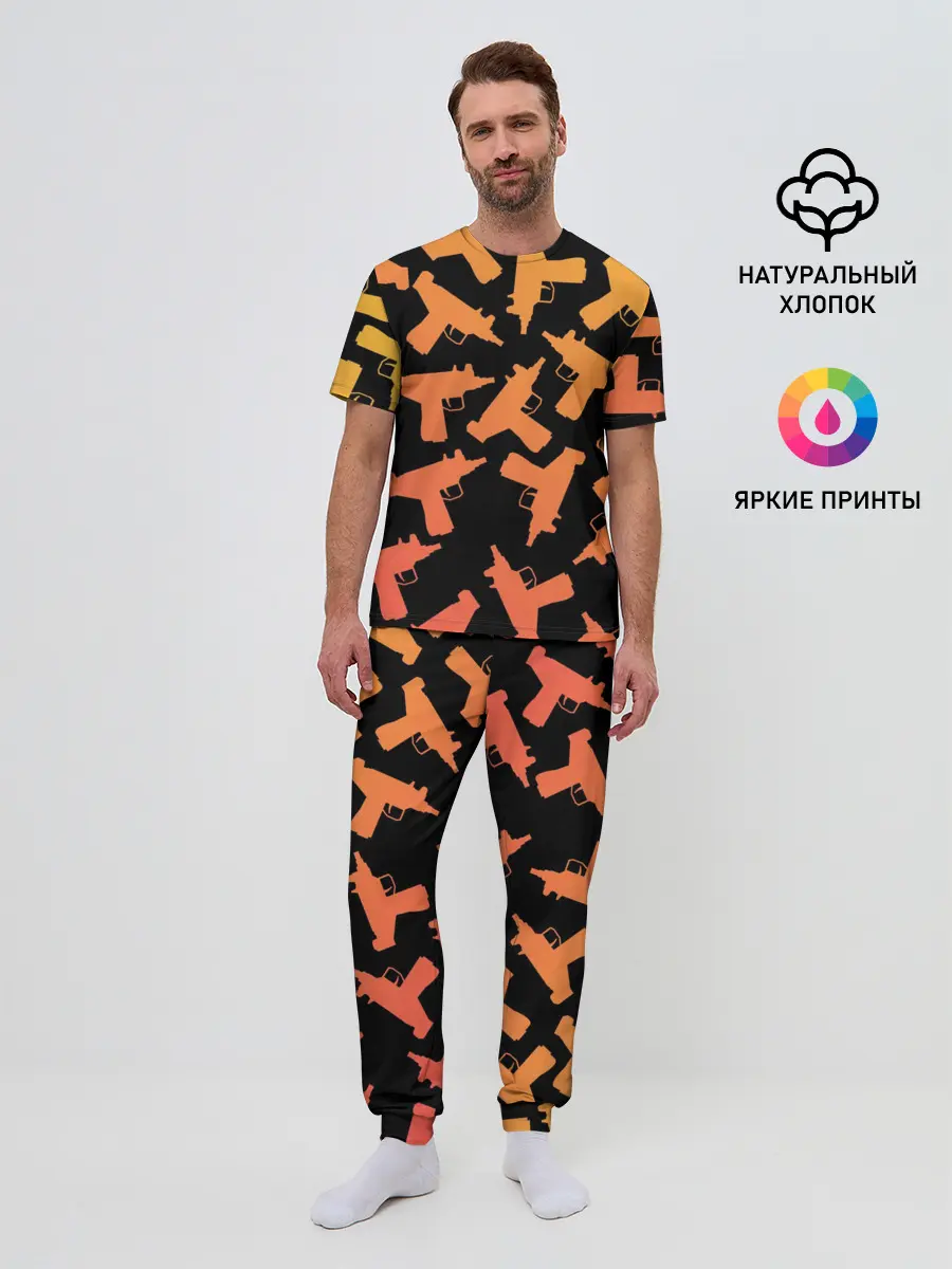 Мужская пижама с брюками / Узи