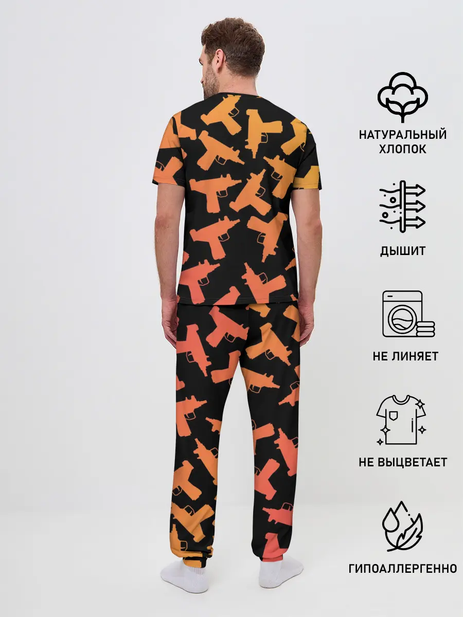 Мужская пижама с брюками / Узи
