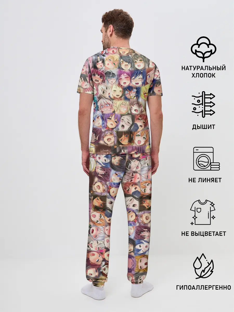 Мужская пижама с брюками / KAGUYA AHEGAO | КАГУЯ АХЕГАО