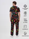 Мужская пижама с брюками / Motorcycle pattern | Мото паттерн
