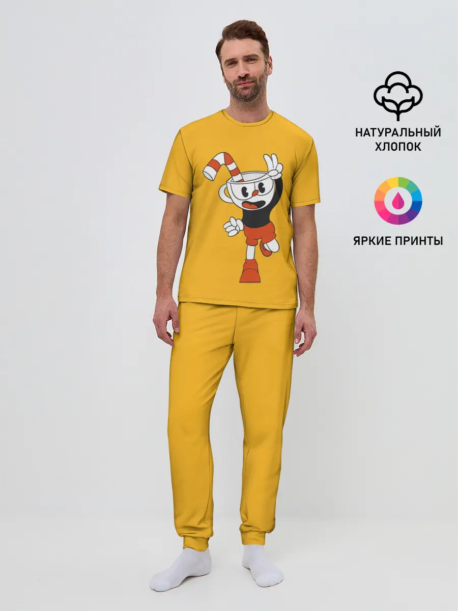 Мужская пижама с брюками / CUPHEAD