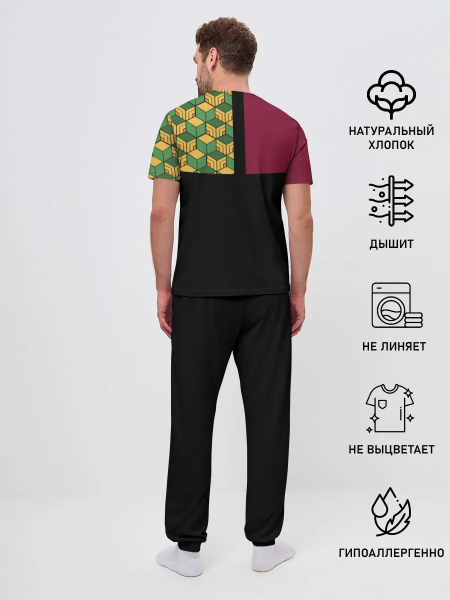 Мужская пижама с брюками / Гию Томиока Kimetsu no Yaiba