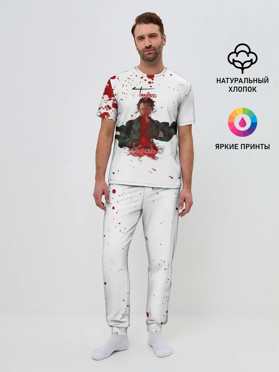 Мужская пижама с брюками / Tanjirou Kamado Kimetsu no Yaiba