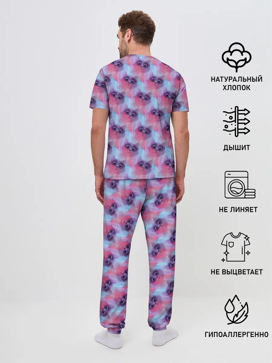 Мужская пижама с брюками / Котята