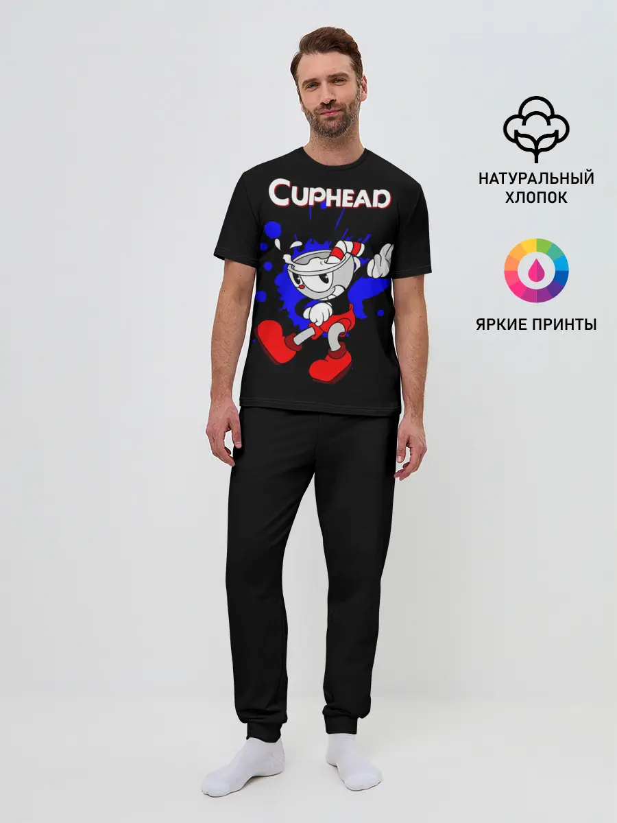Мужская пижама с брюками / Cuphead