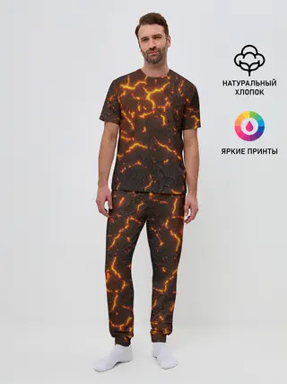 Мужская пижама с брюками / Помпеи 3D