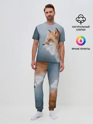 Мужская пижама с брюками / Лиса