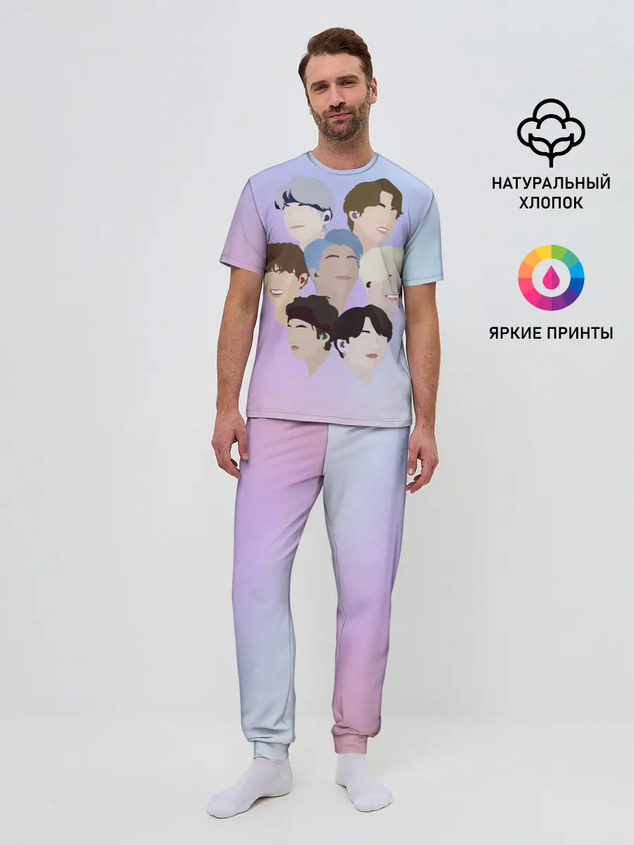 Мужская пижама с брюками / БТС Bangtan Boys BTS