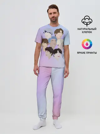 Мужская пижама с брюками / БТС Bangtan Boys BTS