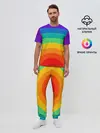 Мужская пижама с брюками / Круговая радуга