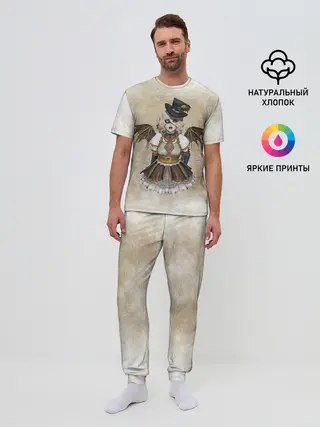 Мужская пижама с брюками / Стимпанк Девушка