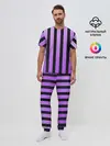 Мужская пижама с брюками / Полосатость